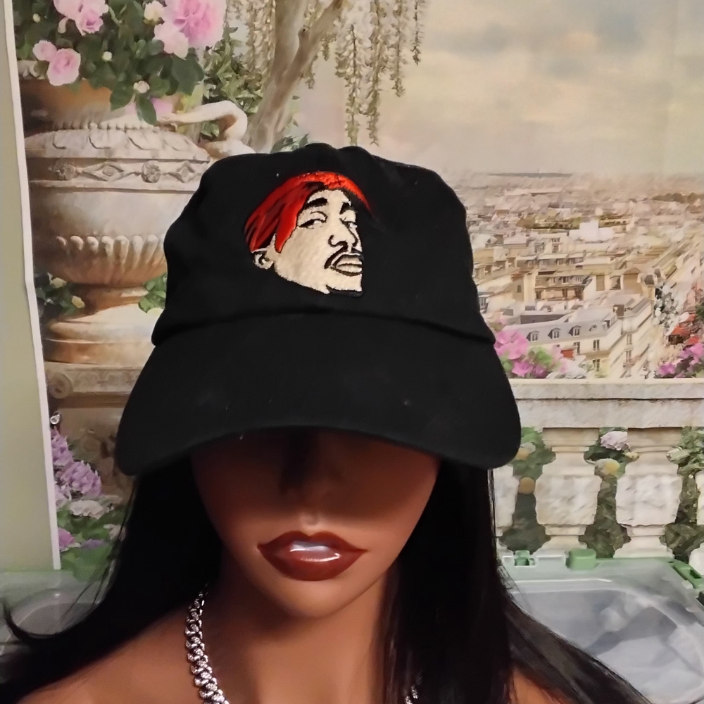 Black Graphic Baseball Cap - Picture 2 of 4